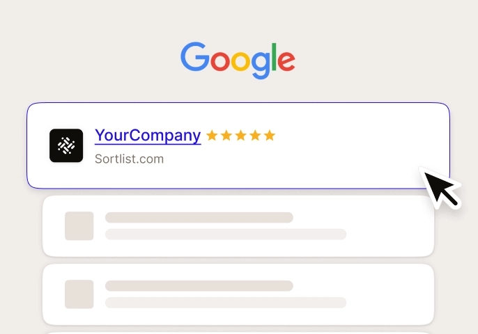 Illustration du classement Google